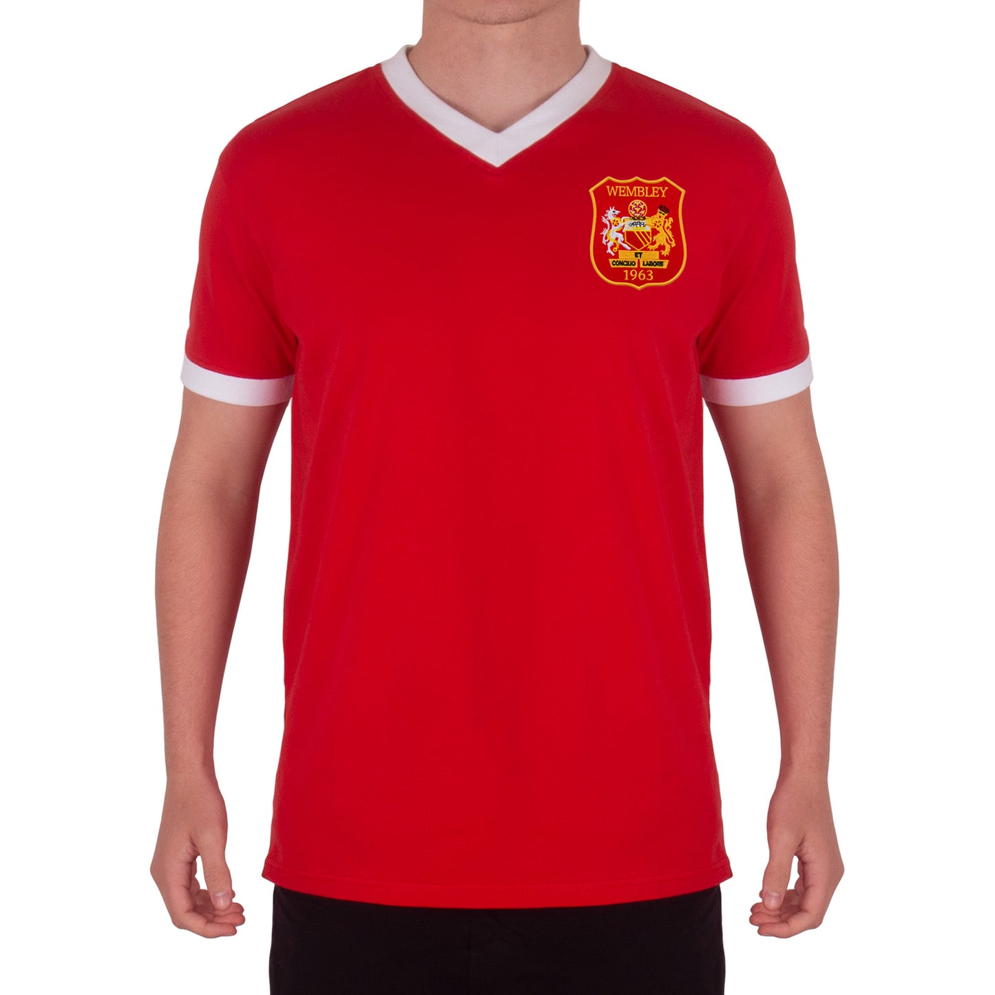Red V-Neck Wembley 63 Crest