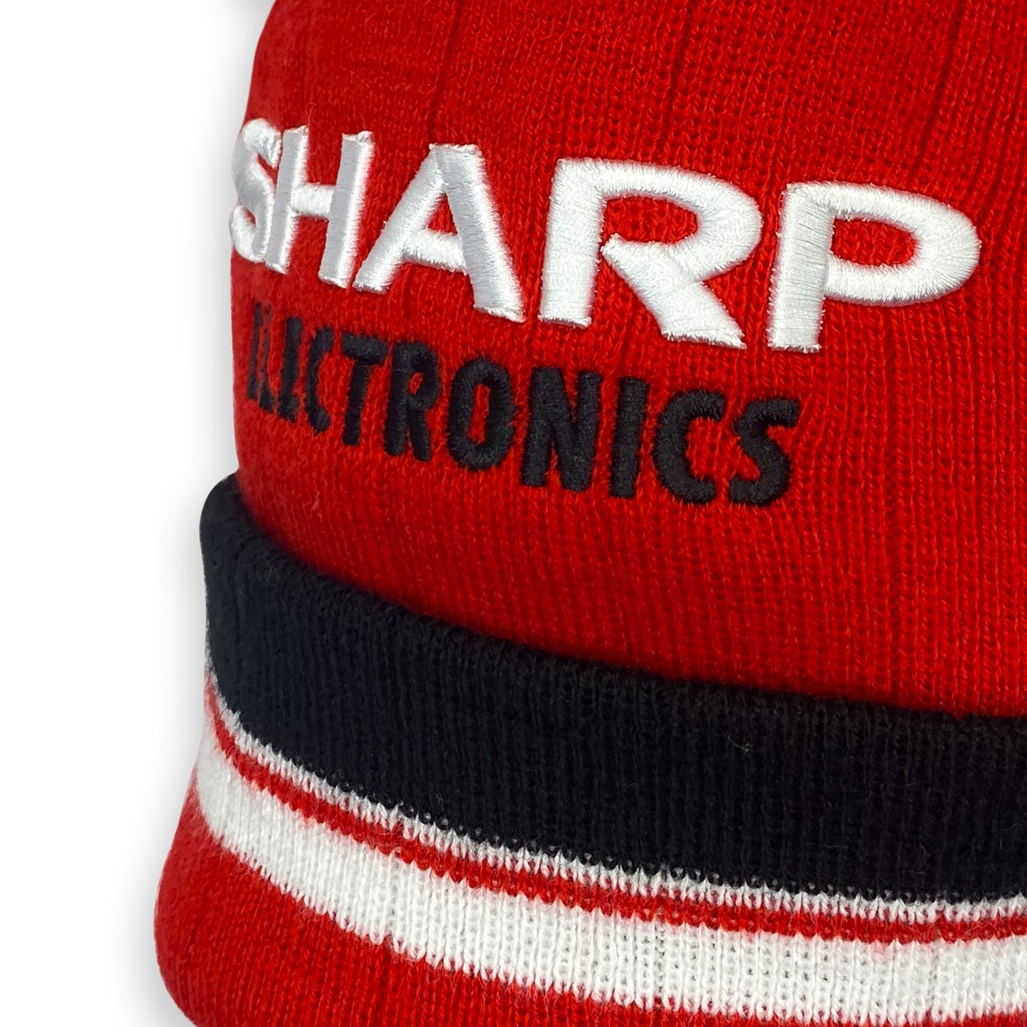 Retro Bobble Hat United 1983 Home Kit Colours - Red