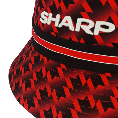 Retro Bucket Hat United 1990 Home Track Jacket Colours - Red