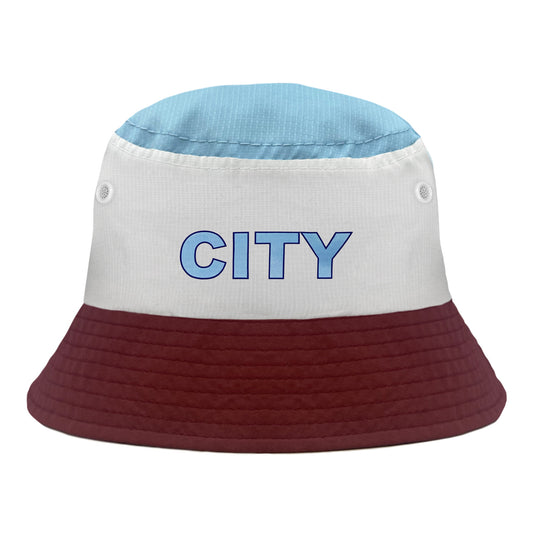 Claret/White/Blue Text
