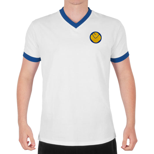 White Smiley V-Neck