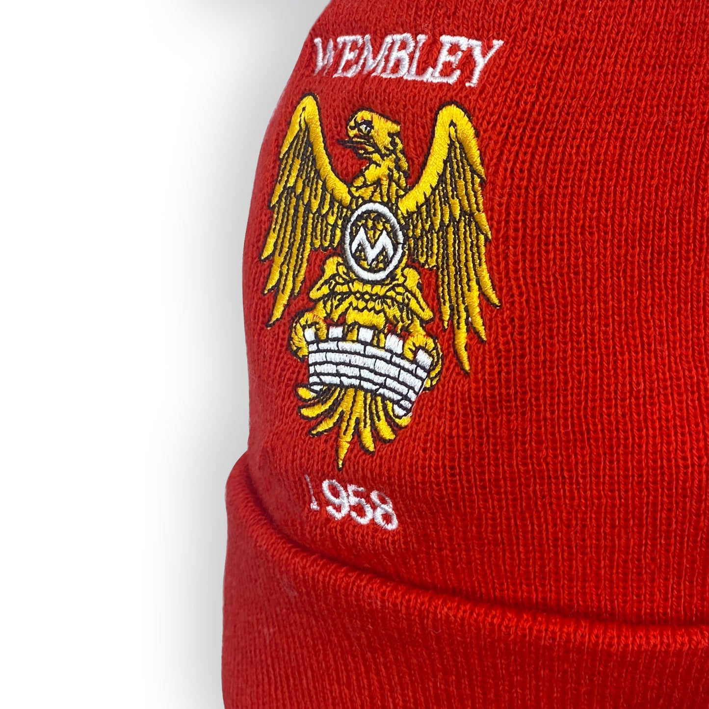 Retro Bobble Hat United 1958 Home Kit Colours - Red